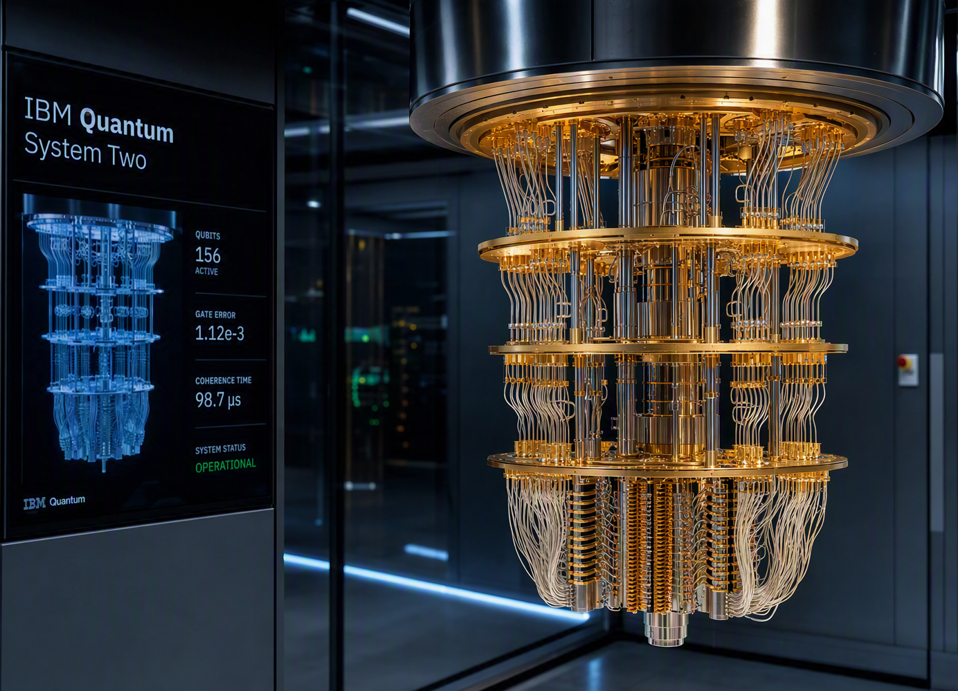 IBM Quantum System Two red